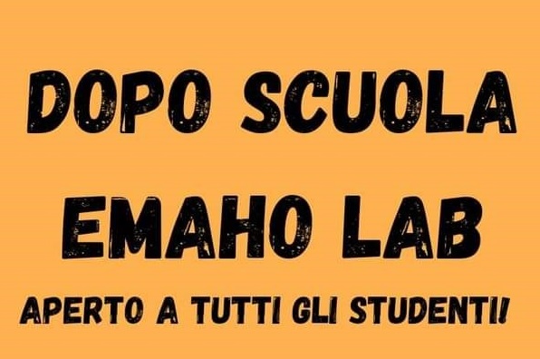 Dopo scuola EMAHO LAB volantino