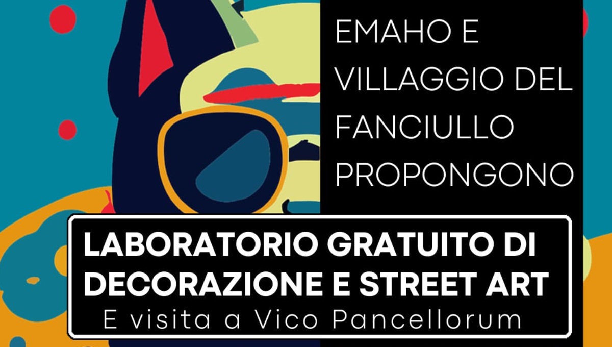 Laboratorio gratuito di decorazione e street art